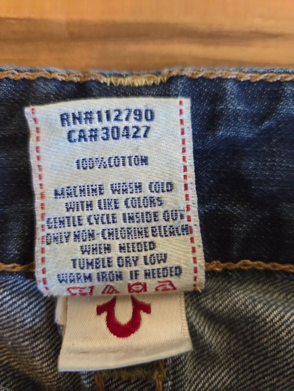True Religion Cutoff Jean Shorts Size 26 - Picture 6 of 9